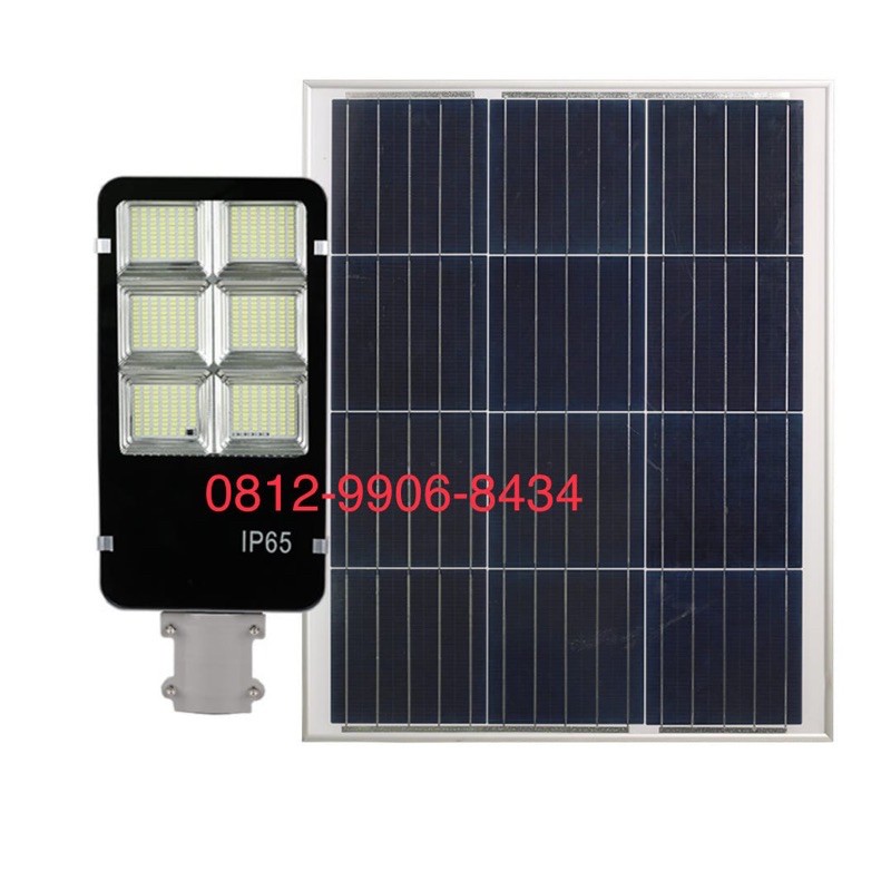 Jual lampu jalan led panel surya 300w 300 watt lampu pju solar 300w ...