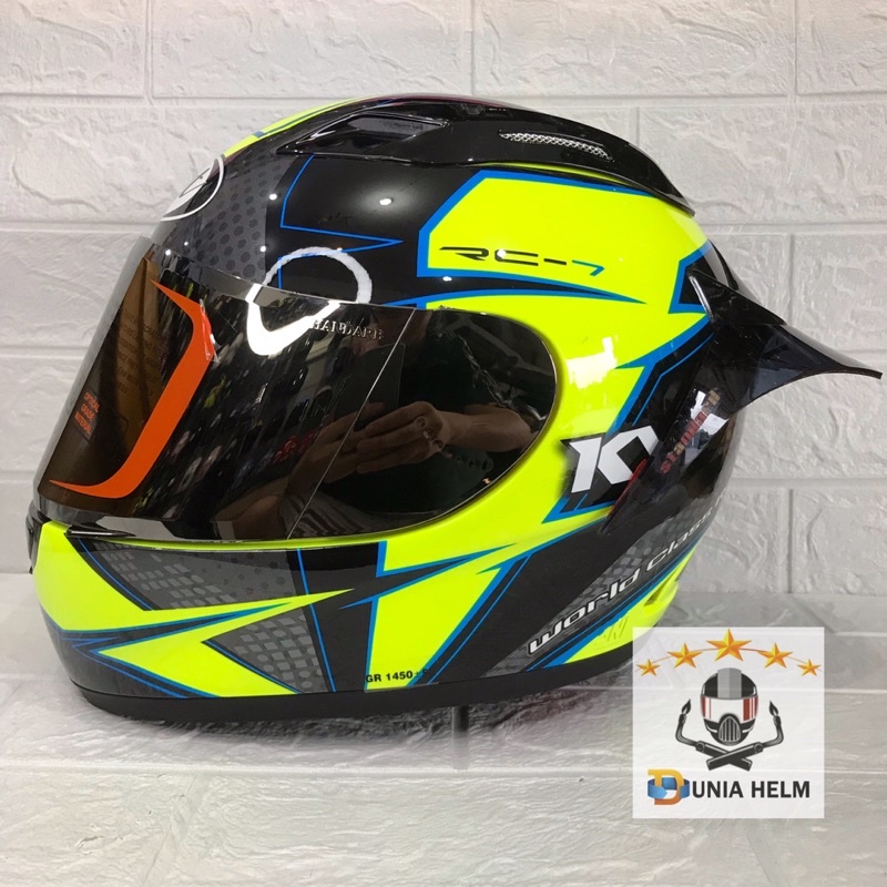 Jual KYT RC7 Yellow Gunmet | Shopee Indonesia