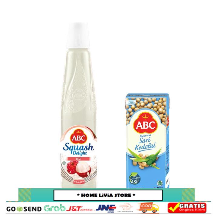 Jual ABC Sirup Squash Delight Leci 460 mL + Minuman Sari Kedelai 200 mL ...