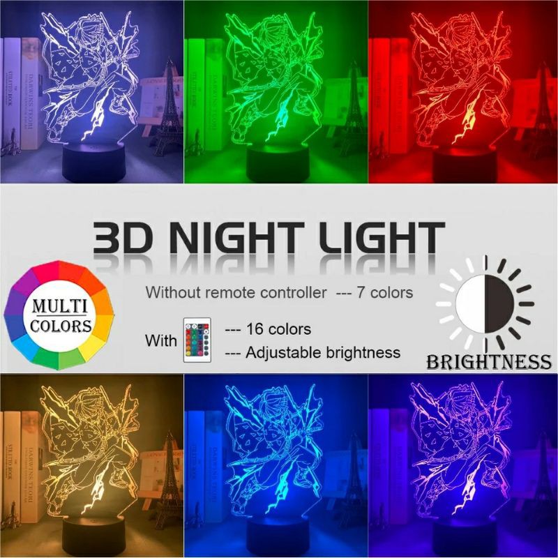 Jual LED Anime Akrilik, LED Luffy Akrilik, LED Nezuko Akrilik, LED ...