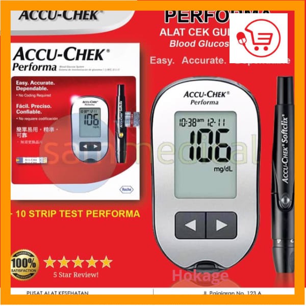 Jual Alat Cek Gula Darah Accu Chek Performa Accu Check Shopee Indonesia