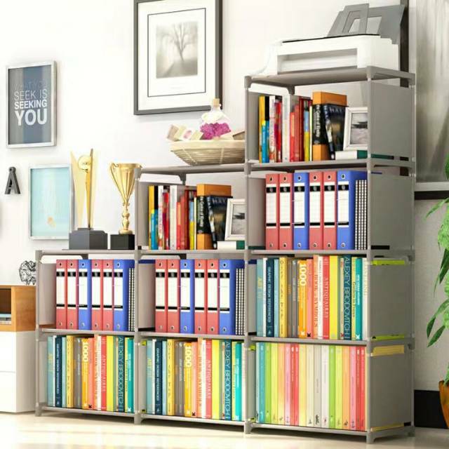 Jual Rak buku besar /RAK BUKU 8 RUANG / BIG BOOK / RAK SUSUN SERBAGUNA ...