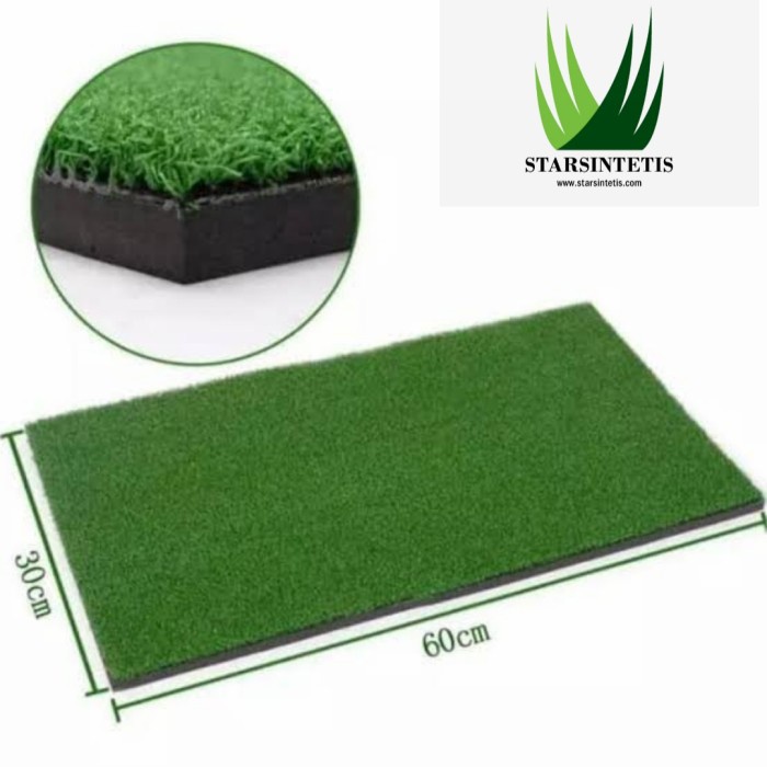 Jual Karpet Driving Mat Golf Ukuran 30 x 60 cm Gratis Tee - Driving ...