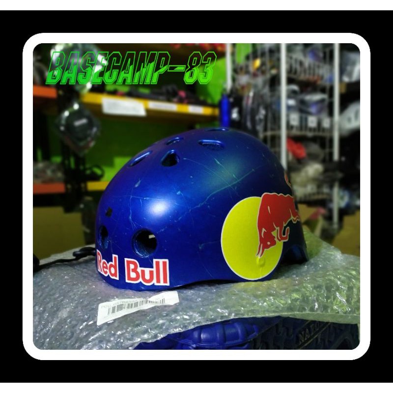 Jual helm sepeda mtb bmx helm batok lokal motif redbull Shopee Indonesia
