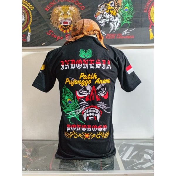 Jual kaos full bordir warok ponorogo / kaos reog / kaos budaya / (bayar ...