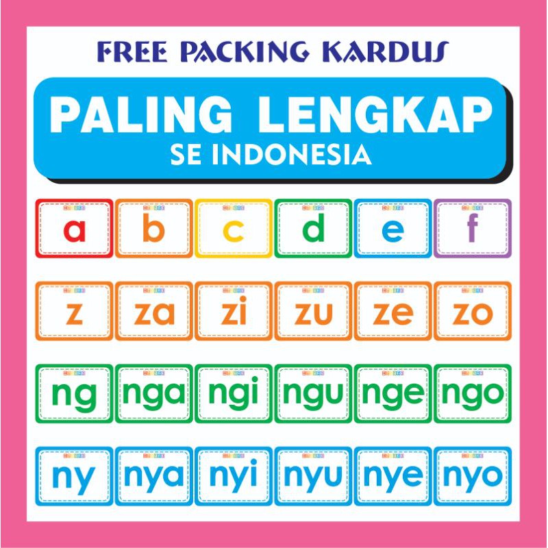 Jual Flashcard Membaca Suku Kata A-z Babibubebo Dst . Kartu Pintar ...