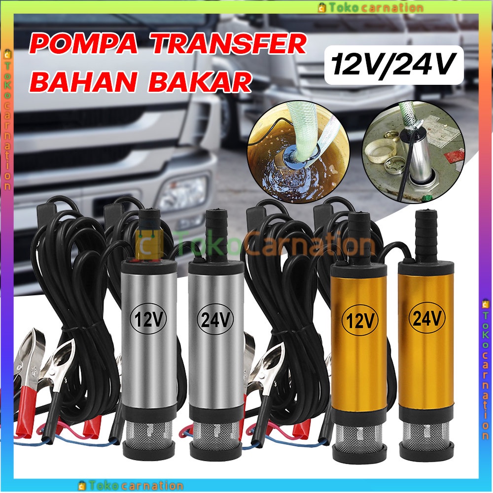 Jual Pompa 12V / 24V Diesel Pump Minyak Celup Transfer Air Mini Oli ...