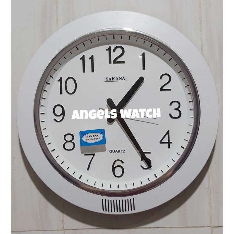 Jual Angelswatch Jam Dinding Melodi Bunyi Murah Sakana 370 Jam Dinding