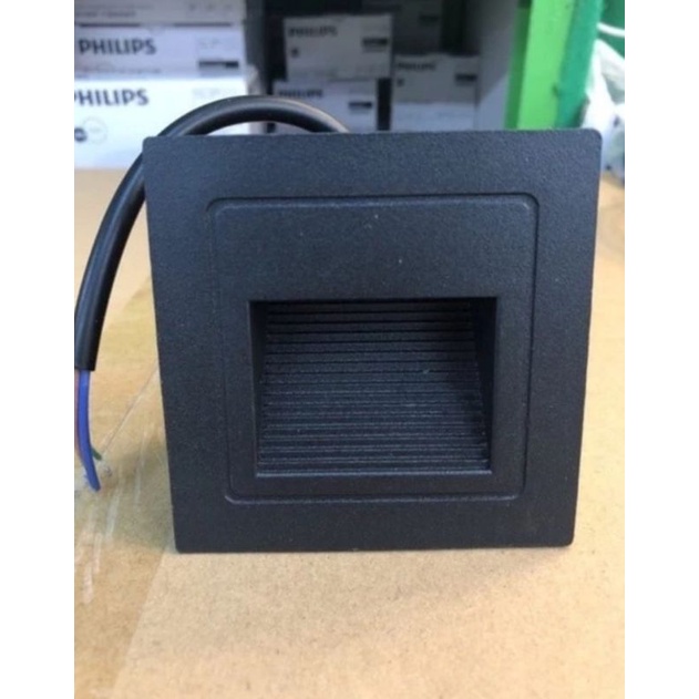 Jual Lampu Tangga Tanam LED 3w Warm White Body Hitam Holylux | Shopee ...