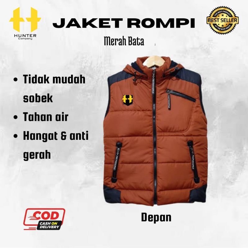 Jual JAKET/ROMPI PARASUT ANTI ANGIN ||ROMPI MOTOR||PRIA ||VEST ANTI ...