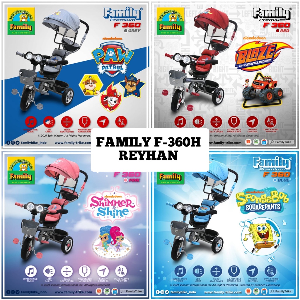 Jual SEPEDA STROLLER RODA TIGA FAMILY 360 H | Shopee Indonesia