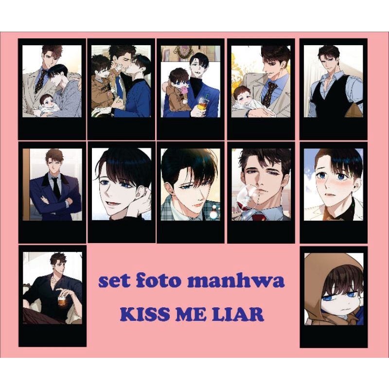 Jual Set Foto Manhwawebtoon Yaoi Kiss Me Liar Shopee Indonesia 8850