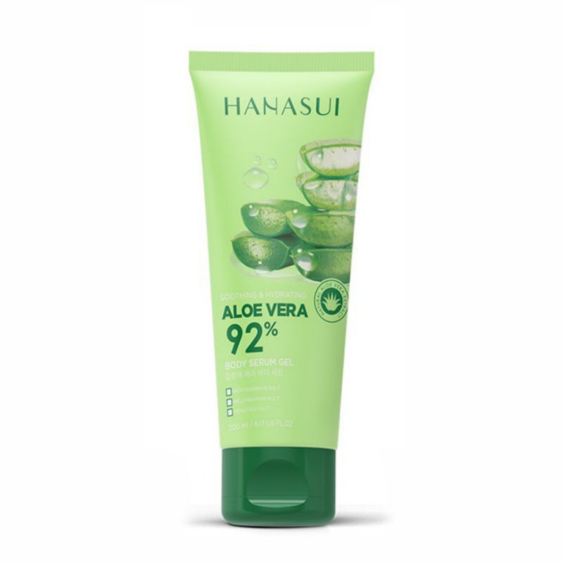 Jual HANASUI Body Serum Gel Aloe Vera 92% 200ml. | Shopee Indonesia