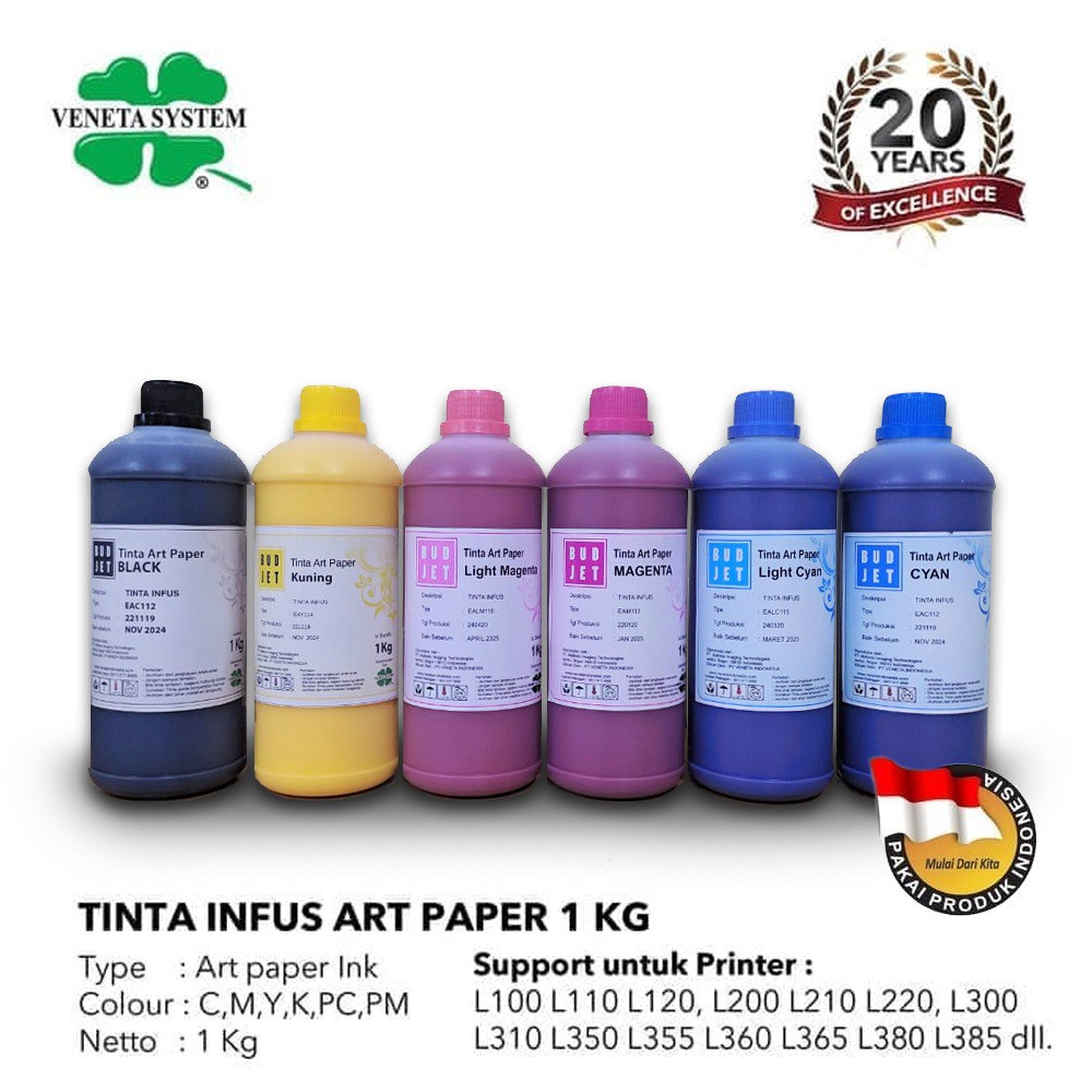 Jual TINTA ART PAPER EPSON COLOR 1 KG | Shopee Indonesia