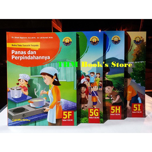 Jual Paket Buku Teks Tematik Terpadu 5F, G, H, i SD Kelas 5 Edisi ...