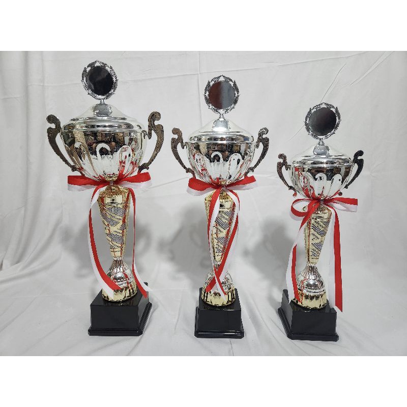 Jual Piala Trophy Cawan Kuningan Logam Set Shopee Indonesia 2659