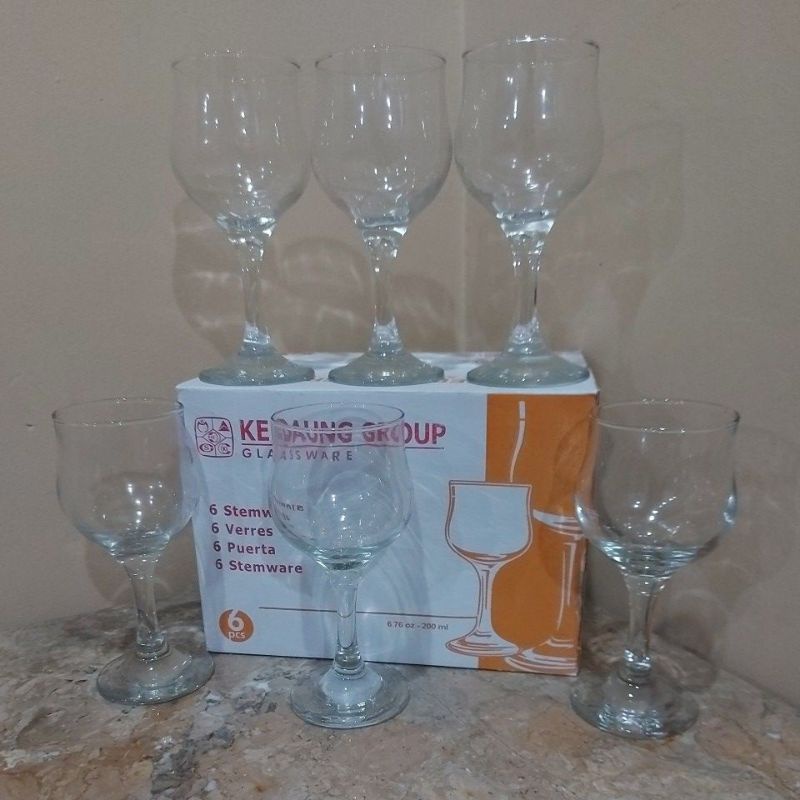 Jual Gelas Kaca Wine Sth7tu Set Isi 6 Pcs Gelas Tulip Gelas Champagne Gelas Kaki Shopee 0453