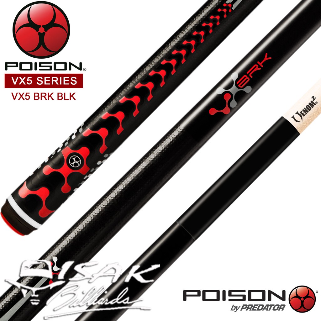 Jual Poison VX5 BRK BLACK - Break Cue Stick Brek Billiard Stik Biliar ...