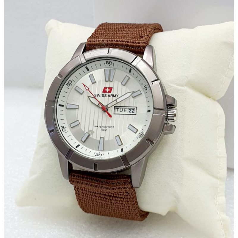 Jual Promo Jam Tangan Pria Strap Tali Kanvas / Jam Tangan Terlaris