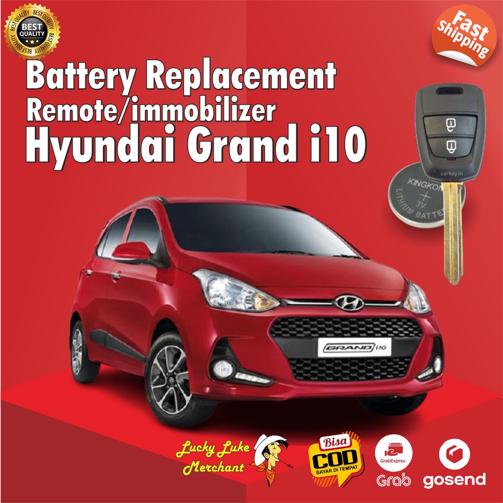 Jual Baterai Remote Kunci Hyundai Grand i10 Alarm Smartkey immobilizer ...