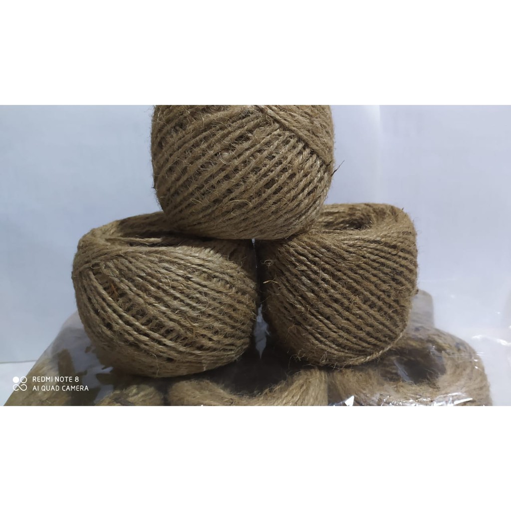 Jual Per ROLL 50 Meter - Tali Rami / Hemp Rope / Tali Benang Goni ...