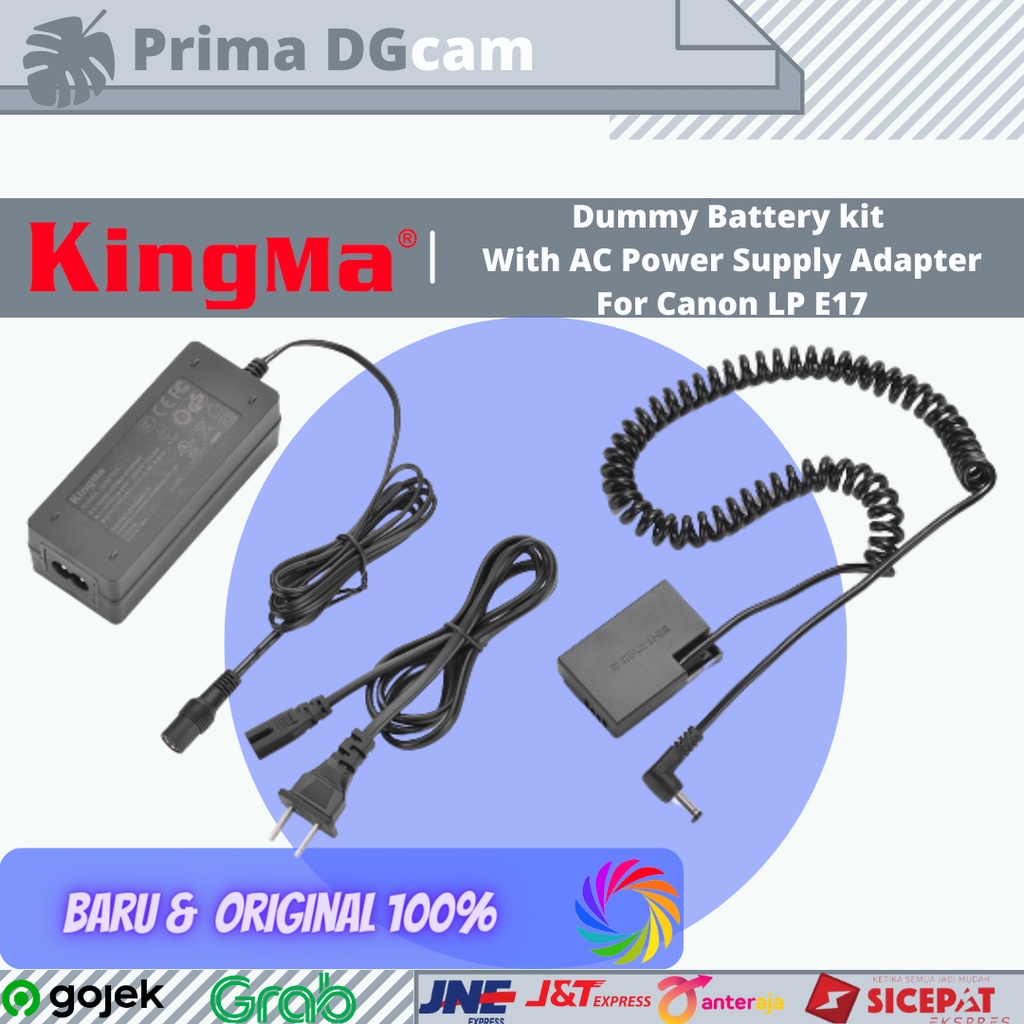 Jual Kingma Lp Dummy Battery Kit With Ac Power Supply Adapter Shopee Indonesia