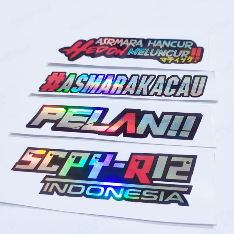 Jual Stiker pack scoopy / scpy-r12 + pelan + asmara kacau + asamara ...