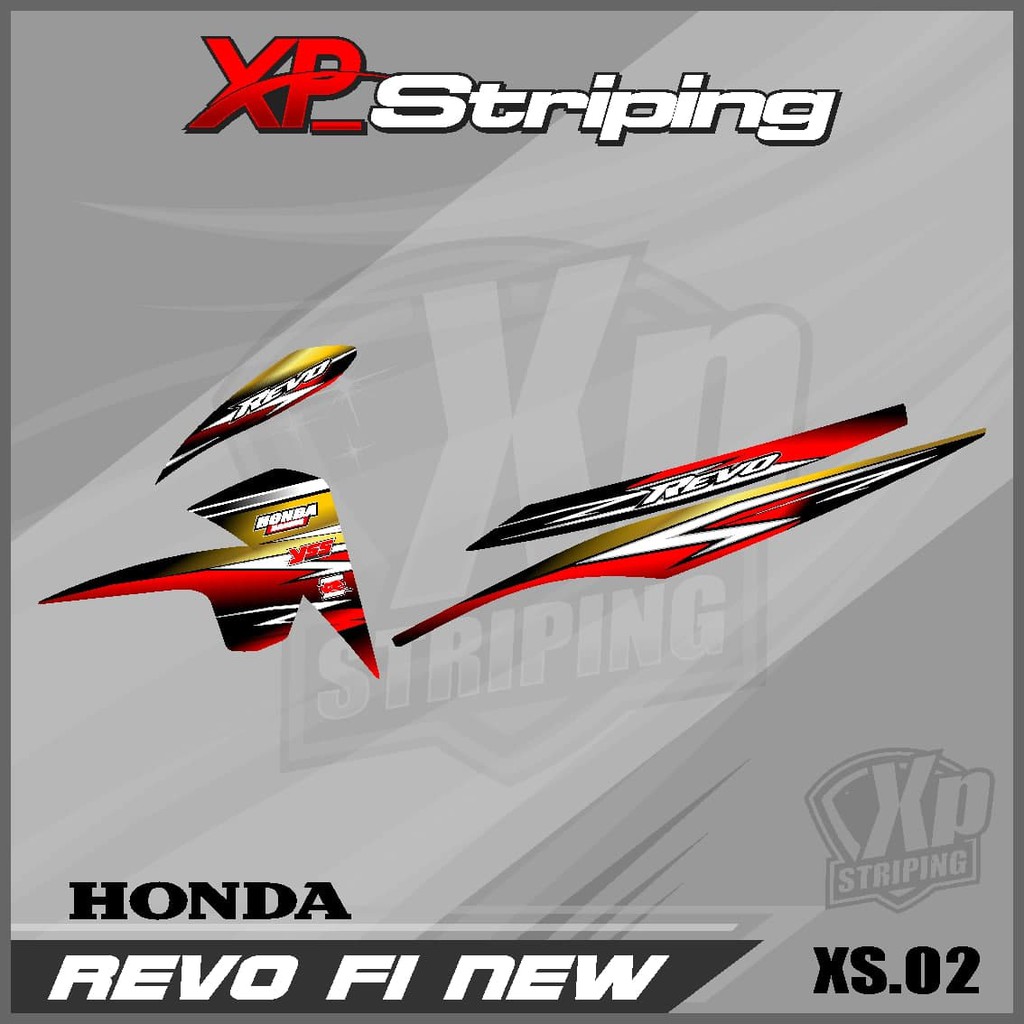 Jual Striping Revo Fi New - Sticker Striping Honda Revo Fi New Desain ...