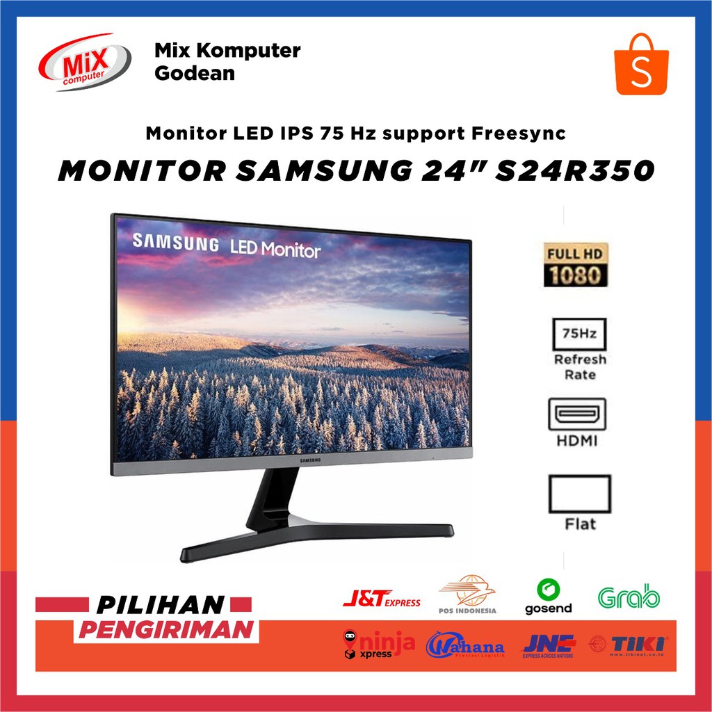 Jual LED Monitor Samsung S24R350 LCD 24" IPS FULLHD 75Hz | Shopee Indonesia