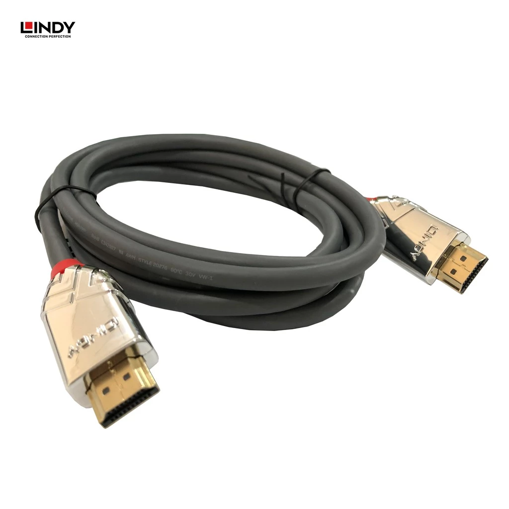 Kabel HDMI 2.0 LINDY 3M High Speed 8K 4K 120hz HDR Cromo Cable Dolby Vision HDR10+ HDR10 ARC 37873