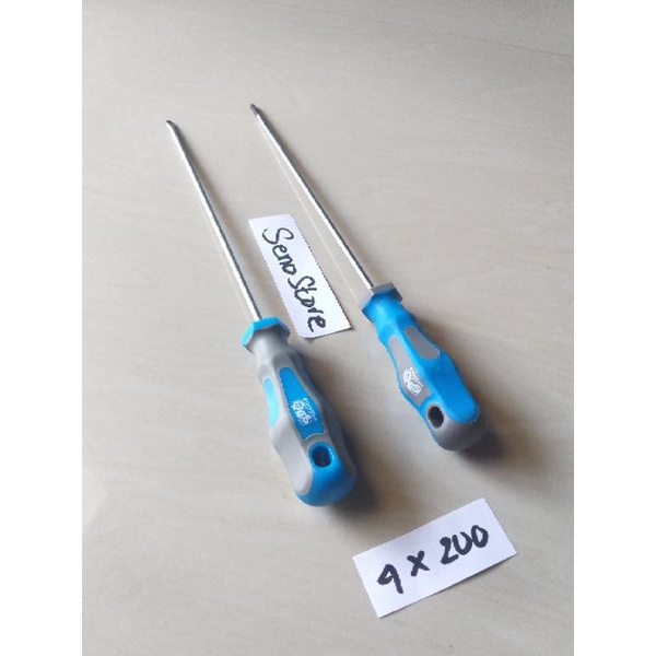 Jual MULTIPRO Obeng TPR gagang karet 4 x 200 mm min atau plus | Shopee ...