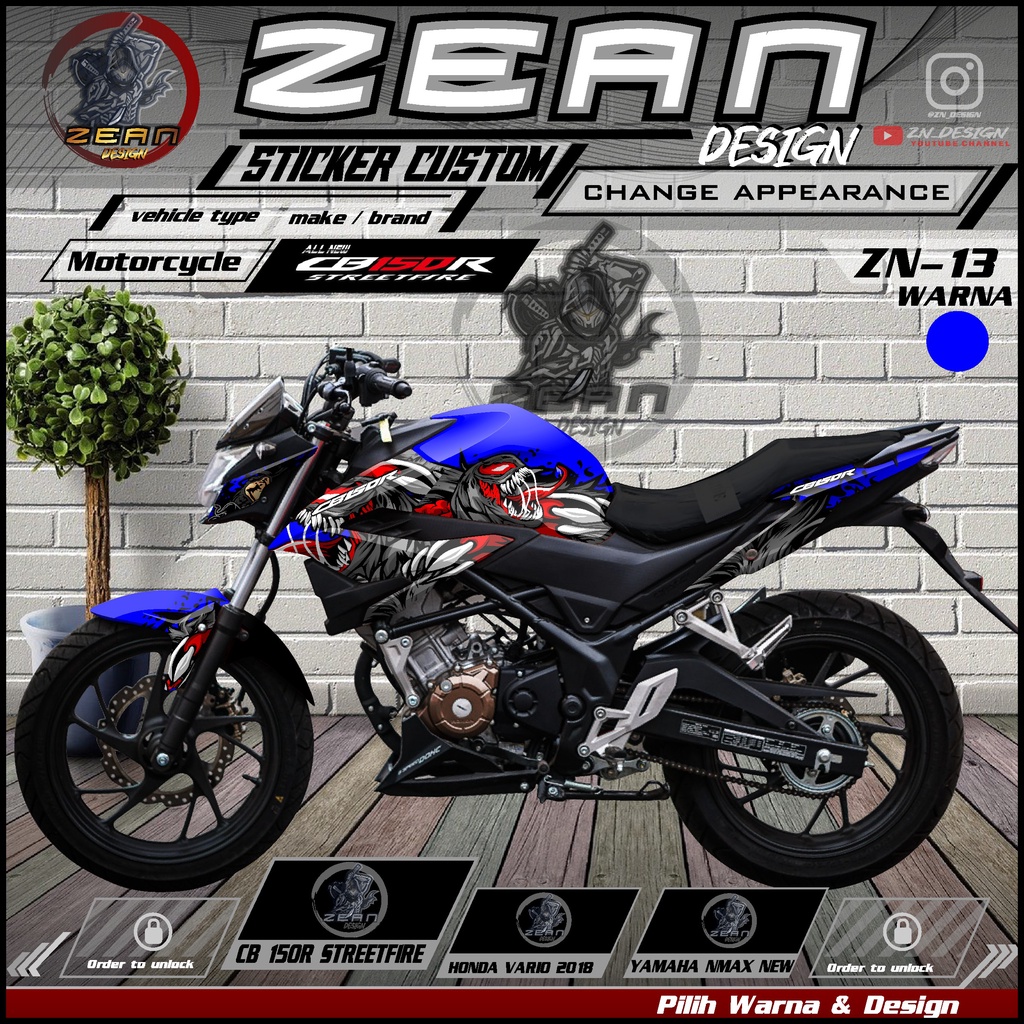 Jual Decal Sticker Striping Motor CB 150R Streetfire Fullbody - Dekal ...