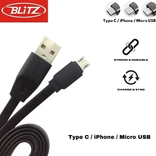 Kabel Data Charger Fast Charging Micro USB / Type C / Lightning iPhone up to 2.0A