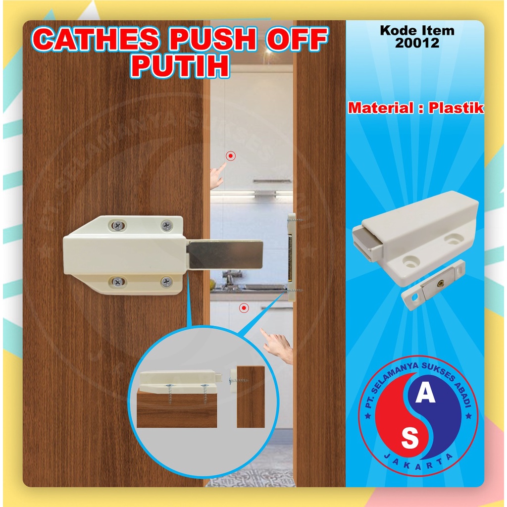 Jual KUNCI Grendel Push to Open Kitchen Soft Close Push