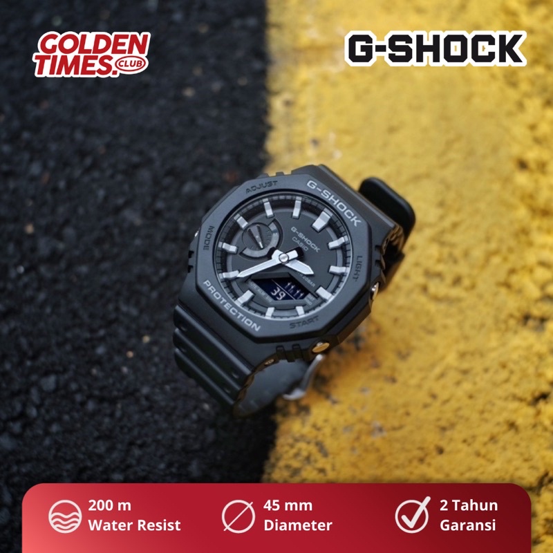 Jual Jam Tangan Pria G Shock Ga Adr Black Bnib Fullset Shopee