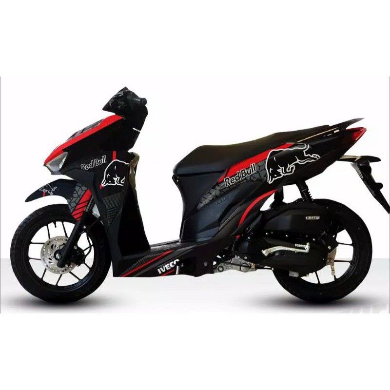 Jual Decal FullBody Honda New Vario Facelift Variasi Readbull Design