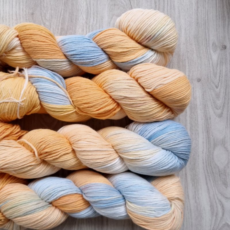 Jual Benang Rajut Soft Cotton Hand Dyed - Lemonade | Shopee Indonesia