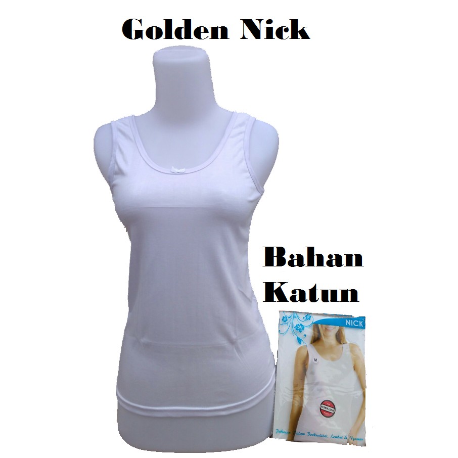 Jual Tank Top Tali Lebar Perempuan Golden Nick At 48 Singlet Tanktop