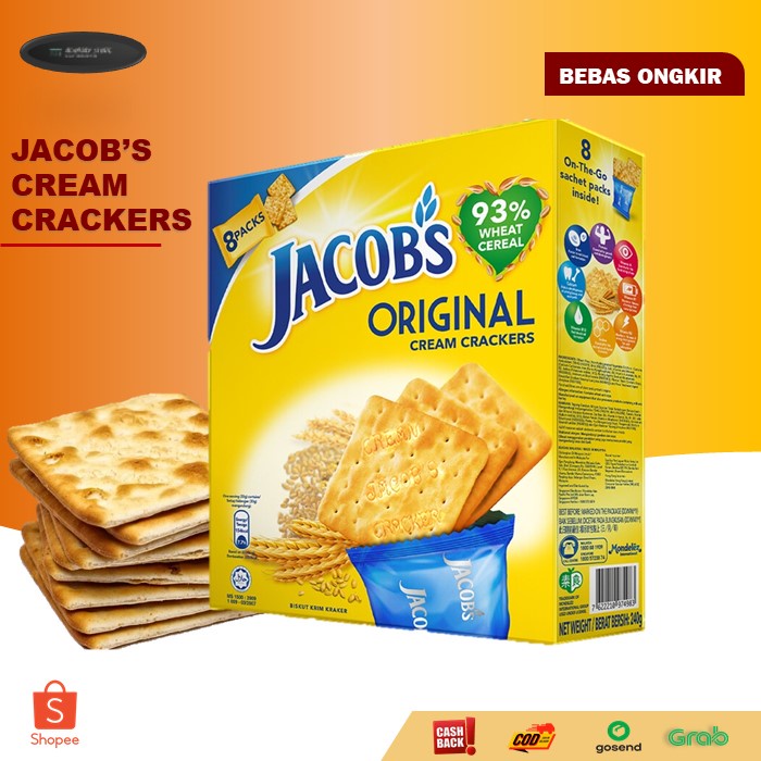 Jual Biskuit Jacob Original Kotak / Jacobs Original Cream Crackers ...