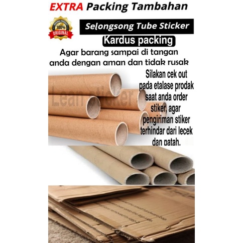 Jual tabung/kardus pelengkap/pengaman packing pengiriman stiker ...