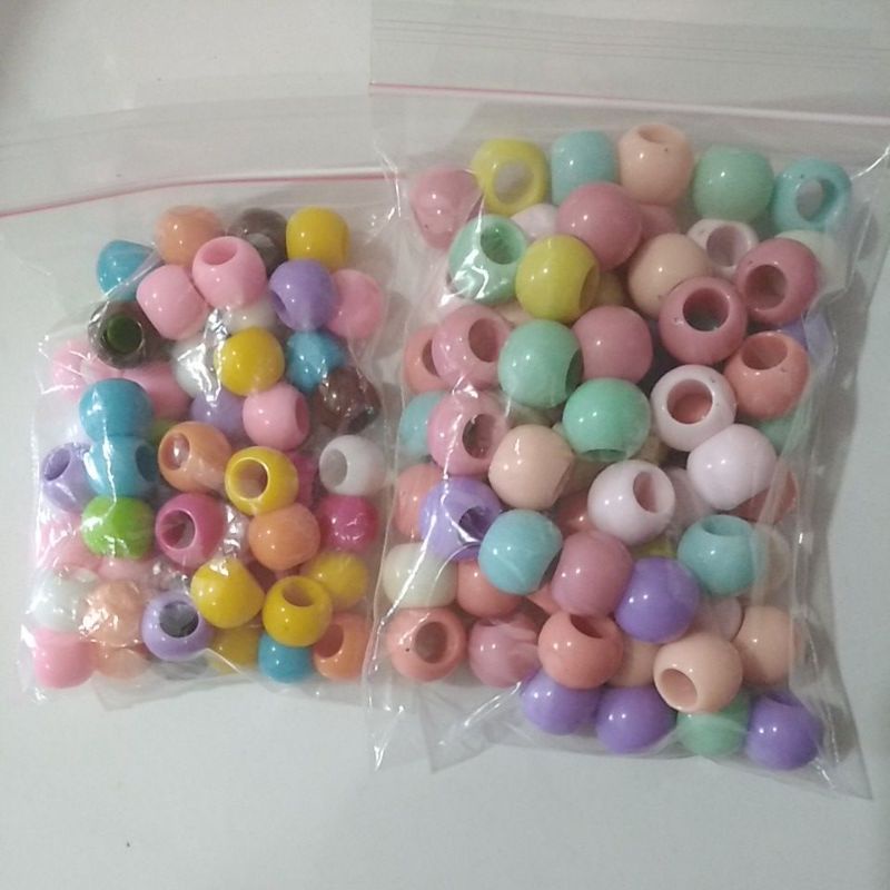 Jual Manik meronce lubang besar 100gr + tali 1m | Shopee Indonesia