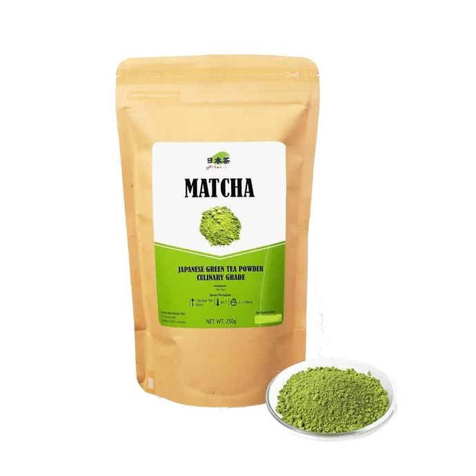 Jual Matcha Japanese Green Tea Powder Culinary Grade 250 Gram | Shopee ...