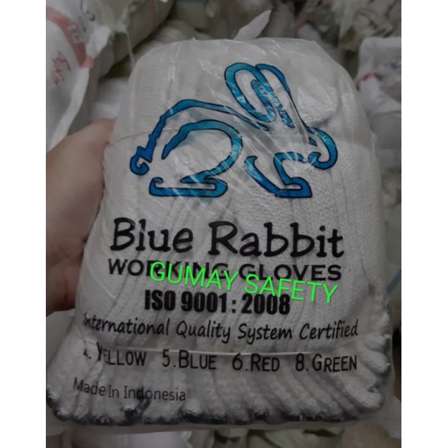 Jual SARUNG TANGAN PROYEK 8 BENANG 1 LUSIN BLUE RABBIT MURAH | Shopee ...