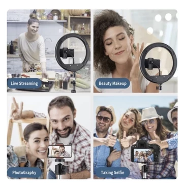 Ring Light Complete Set Lampu LED 33cm Tripod 210cm Phone Holder Complete Set Ringlight