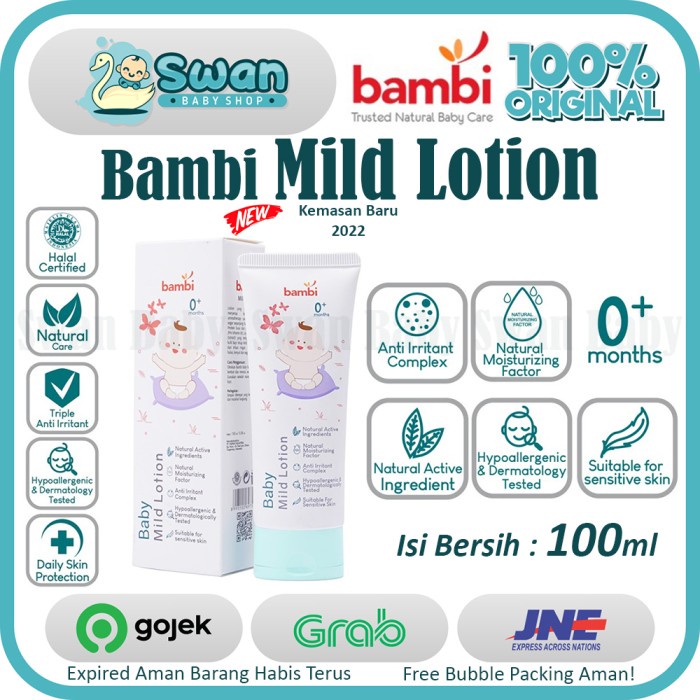 Jual Bambi Baby Mild Lotion 100 Ml | Shopee Indonesia