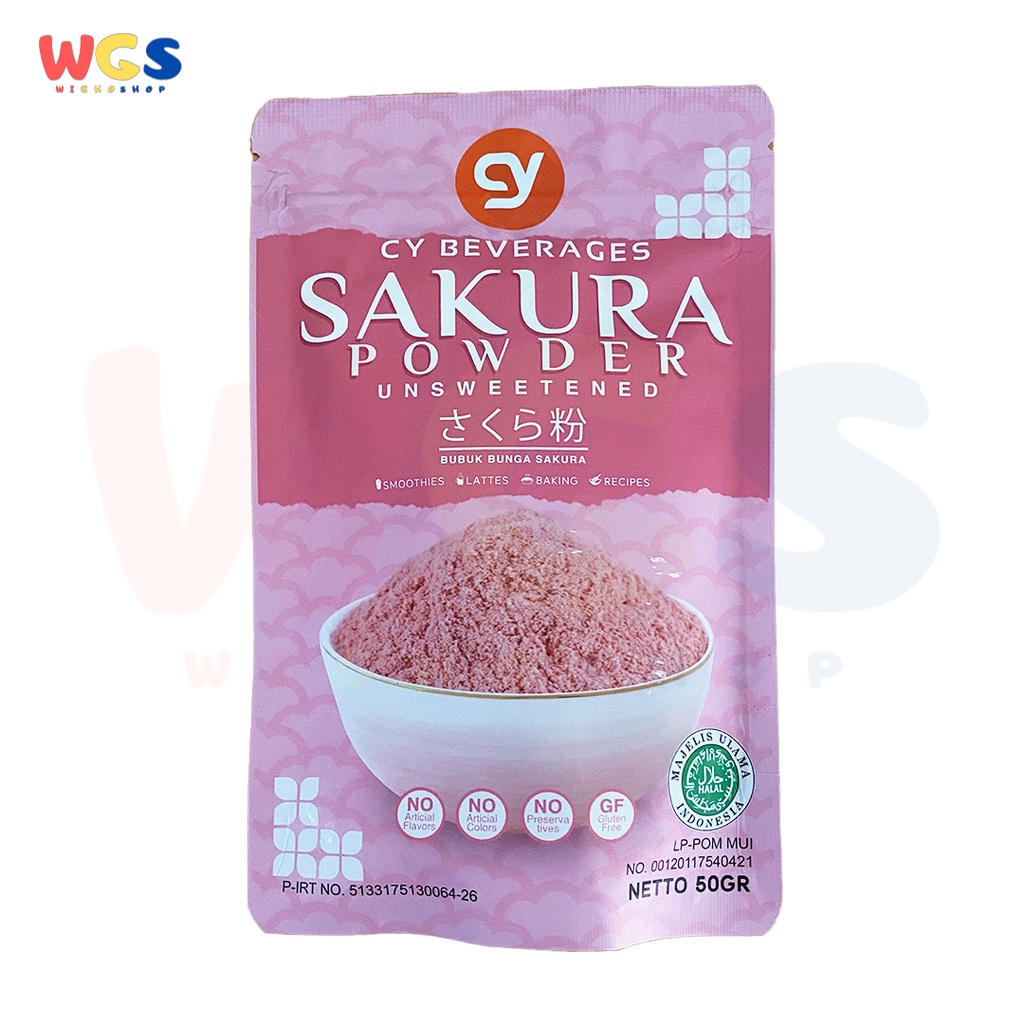 Jual CY Beverages Pure Sakura Cherry Blossom Powder Unsweetened 50g ...