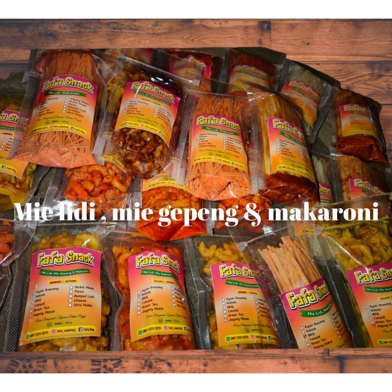 Jual MIE GEPENG ENAK/FAFA SNACK SKJ/75 GRAM | Shopee Indonesia