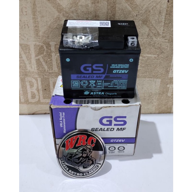 Jual Aki GS Astra Otoparts GTZ6V Aki Kering Vario 125 - Vario 150