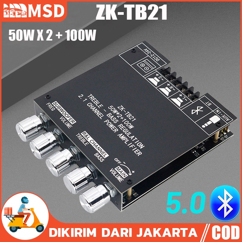 Jual ZK-TB21 TPA3116D2 Bluetooth 5.0 Amplifier Board 50Wx2+100W ...