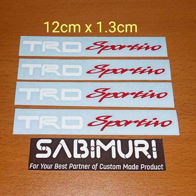 Jual Cutting Sticker Stiker Handle Pintu TRD Sportivo Toyota | Shopee ...
